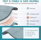 Heating Pad for Period Cramps, Electric Heating Pad for Neck & Shoulders & Back - Image 2