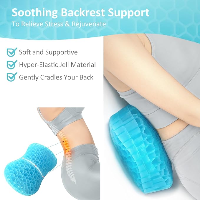 Sunlit Bath Jello Gel Bath Pillows, Lumbar Pillow - Image 2