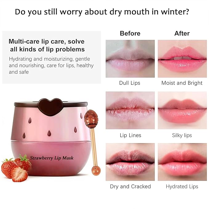6 PCS Bee Lip Balm Honey Pot Set, Moisturizing Propolis Mask, Hydrating - Image 4