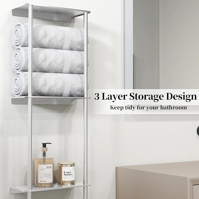 Towel Racks for Bathroom, 3 Tier Towel Rack - Image 3