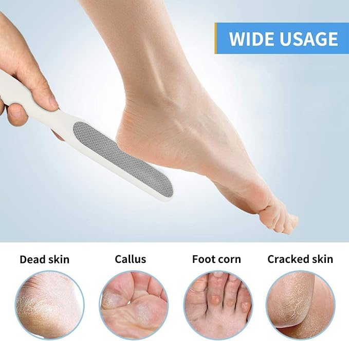 Fu Store 2 Pack Foot Files Callus Remover Stainless Steel Foot Rasp and Dual - Image 4