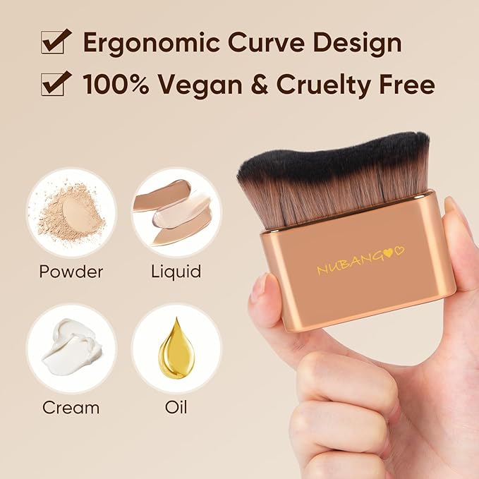Professional Kabuki Foundation Brush, Makeup Brush, Self Tanner Brush, Self - Image 5