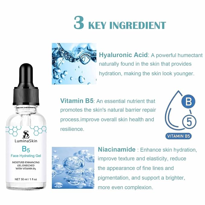 Hydrating Vitamin B5 Gel Skin Moisture-Enhancing Gel, Hyalu B5 Pure Hyaluronic - Image 2