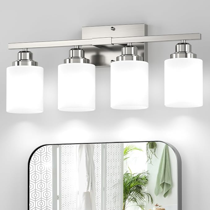 Sailstar Bathroom Light Fixtures, Brushed Nickel Vanity Light Over Mirror by Sailstar