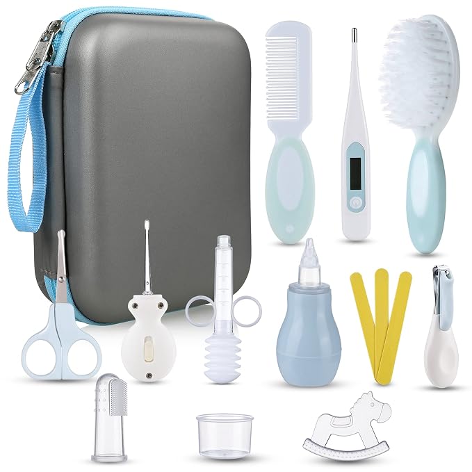 Baby Grooming and Health Kit, Lictin 15 in 1 Safety Care Set, Newborn Nursery by Lictin