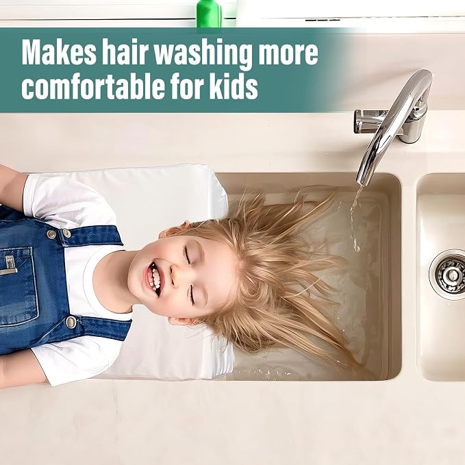 Wibeelee Hair Washing Station for Kids Waterproof Shampoo Foam Mat - Image 4