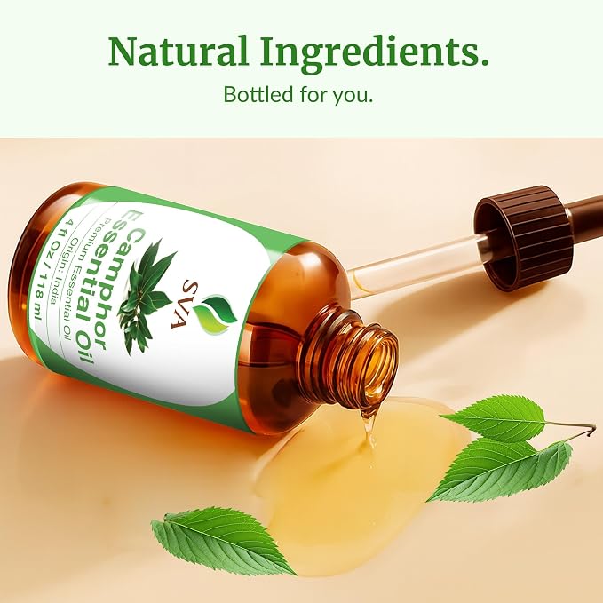 SVA Camphor Essential Oil – 4 Fl Oz – 100% Natural Camphor Oil - Image 8