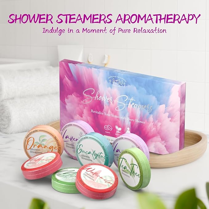 Shower Steamers Aromatherapy 8 Pack –Natural Essential Oil Shower Bombs - Image 9