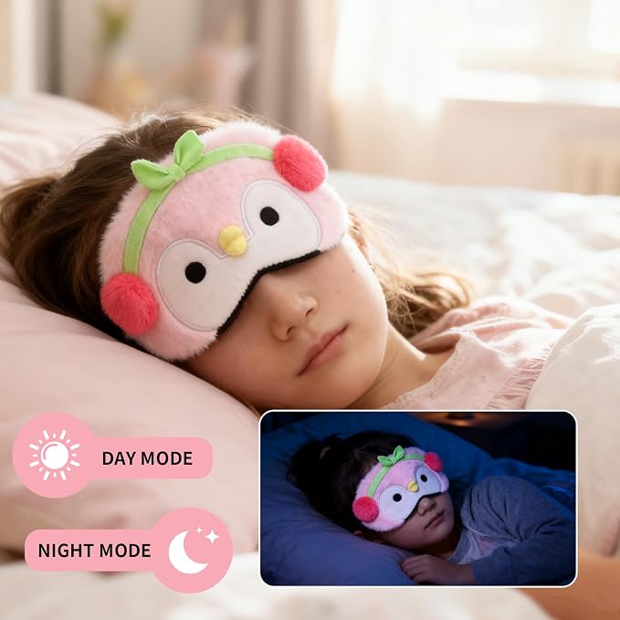 PERFECTSIGHT Sleep Eye Masks, Cute Sleep Eye Cover Lightweight Adjustable - Image 4