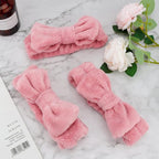 Ondder Spa Headband for Washing Face 8 Pack Dark Pink Skincare Headbands for - Image 7