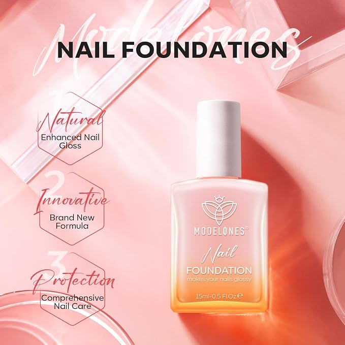 modelones Nail Strengthener Peachy Pink Nail Repair - Image 8