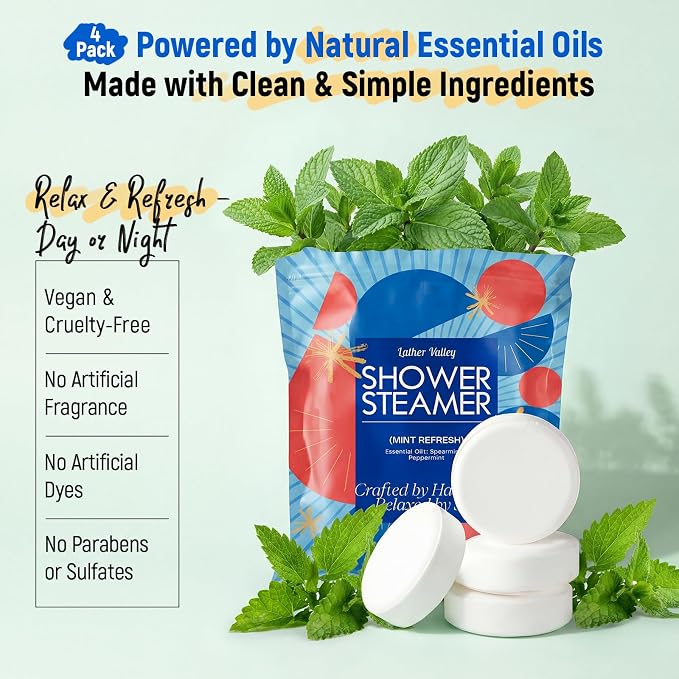 Shower Steamers Aromatherapy & Sport, 100% Pure Natural Essential Oils - Image 2