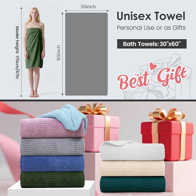 JML Microfiber Bath Towels Set of 4, Large Bathroom Towel - Image 2