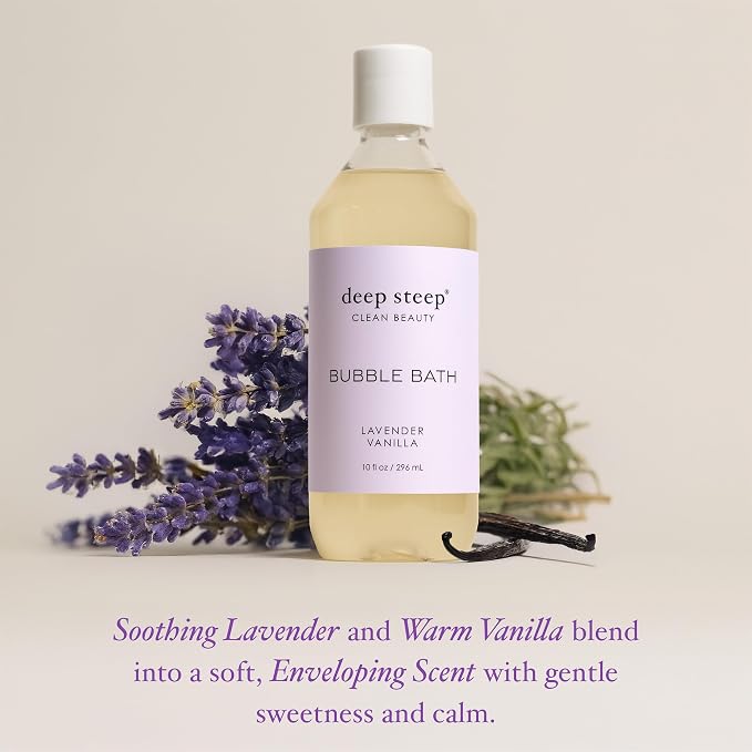 Deep Steep Bubble Bath, Lavender Vanilla, 10 oz – Soothing Soak - Image 4