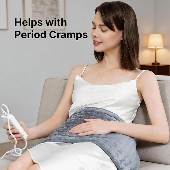 Heating Pad for Back, and Shoulder Pain Relief, Electric Heat Pad - Image 3