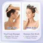 Manmihealth Large Hair Scalp Scrubber, One-piece Silicone Scalp Massager - Image 4