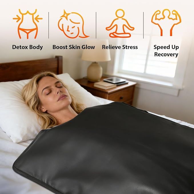 Infrared Sauna Blanket for Home Use, Portable Full Body Infrared Sauna Bag for - Image 4