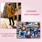 Pedicure Foot Rest, 6 Heights Adjustable Foot Stool, Upgraded Metal Foldable - Image 5