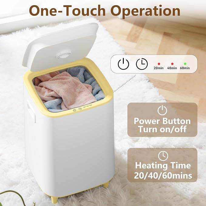 22L Towel Warmer for Bathroom – Fast Heating Blanket Warmer, Fits Two 40" x 70" - Image 2