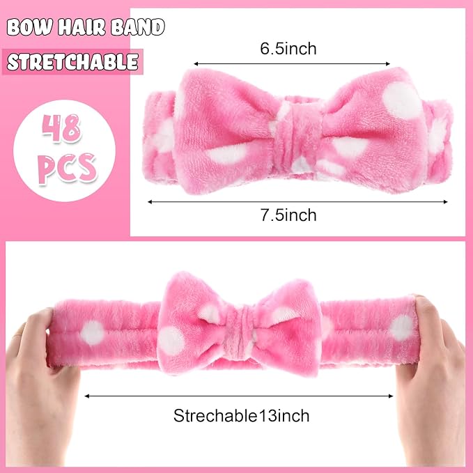 Tigeen 48 Pieces Spa Headband Bulk, Headband - Image 2
