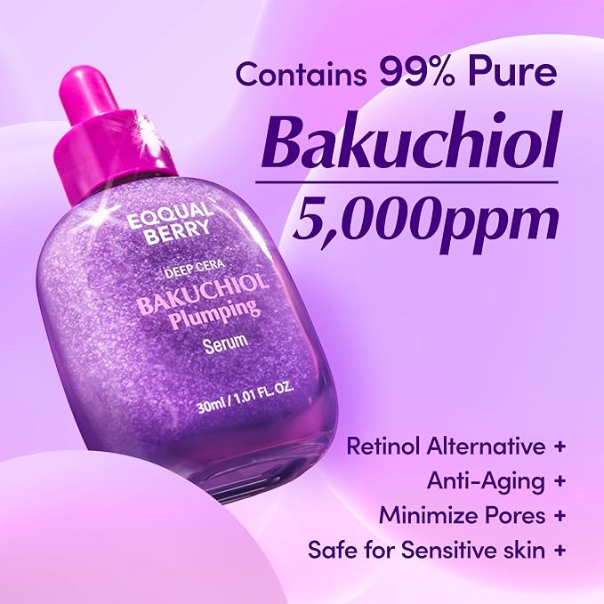 EQQUALBERRY Bakuchiol Plumping Face Serum - Image 2