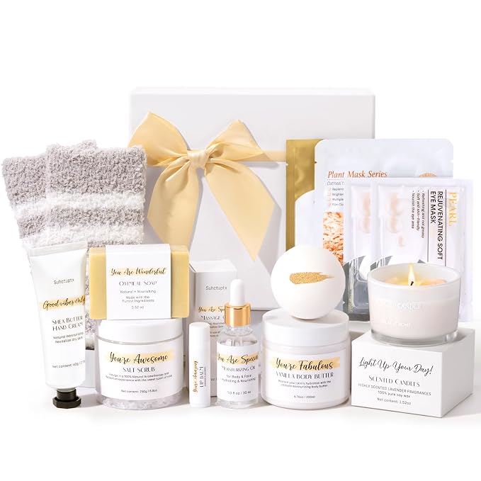 Spa Gifts for Women 13Pcs Mothers Day Gifts Happy Birthday Gift Baskets by SuhctuptxAccompanyUInLife