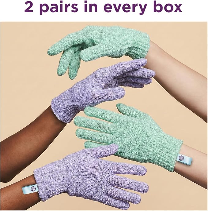 Love Being Scrubbed Body Exfoliating Gloves, Stretchy Exfoliating Body Scrubber - Image 7