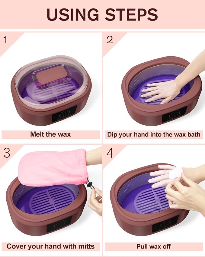 Paraffin Wax Machine for Hand and Feet -Paraffin Wax Warmer Moisturizing Kit - Image 4