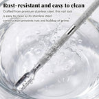 6 Pcs Dual-Sided Cuticle Pusher Set, Stainless Steel Cuticle Pusher Tool - Image 7