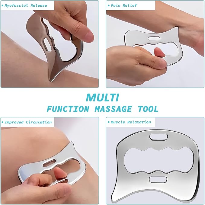 Stainless Steel Gua Sha Muscle Scraper Tool, Myofascial Scraping Tools - Image 3