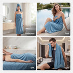 ecolook Bath Towels Set of 4, 100% Cotton, 27 x 55 Inches, Quick-Drying & - Image 8