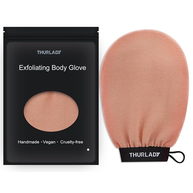 Exfoliating Glove, Korean Exfoliating Mitt Body Scrubber, Viscose Fiber Bath by THURLADY