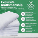 Towels N More 6 Pack 20"X40" Small Light Weight Gym Towels or Can be Used as - Image 4