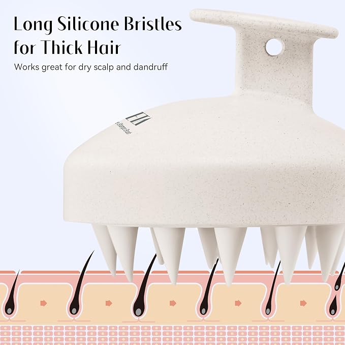 HEETA Scalp Scrubber Shampoo Brush, Scalp Massager Tool - Image 6