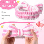 WILLBOND 24 Pieces Spa Headband Bulk Skincare Headbands Face Wash Makeup - Image 3