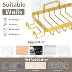 Snailhouse Soap Dish for Shower, Wall Self Draining Adhesive Hanging Stainless - Image 3