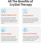Low EMF Portable Infrared Sauna Blanket, Crystal Therapy Home Relaxation - Image 6