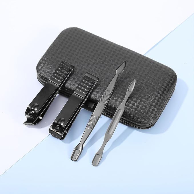Manicure Nail Clippers Sets Stainless Steel Nail Grooming Cutter Kit Travel - Image 8