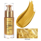 Liyalan Shimmer Body Oil 5 Color Options 1.0 fl.oz Face Glow Pearl Highlighter - Image 9