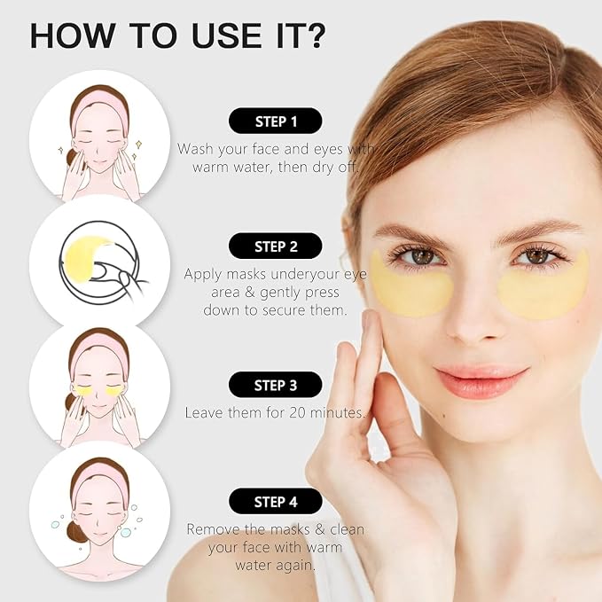 24K Gold Under Eye Patches - Image 6