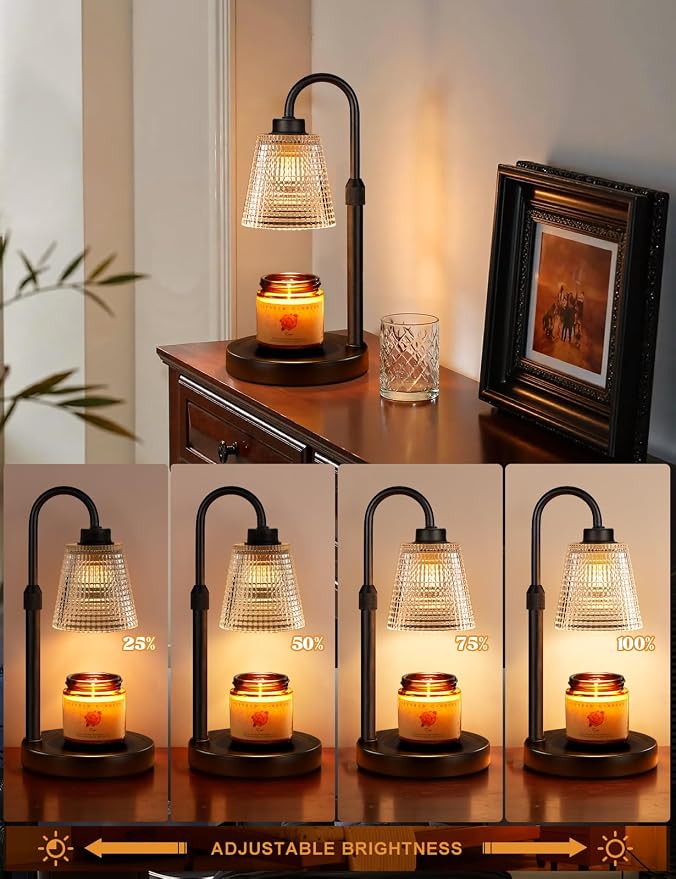 Innqoo Candle Warmer Lamp with Timer, Dimmable Candle Warmer - Image 3