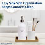 Spacewiser Countertop and Vanity Tray – Small 7.7" Silicone Soap Dispenser Trays - Image 4