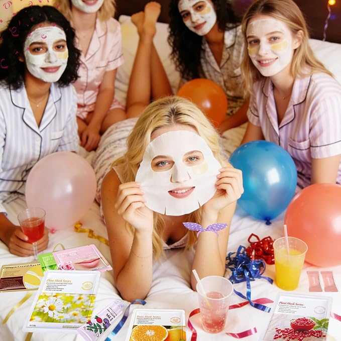 160 PCS Spa Party Supplies for Girls Women, Include Facial Mask, Hand Creams - Image 5