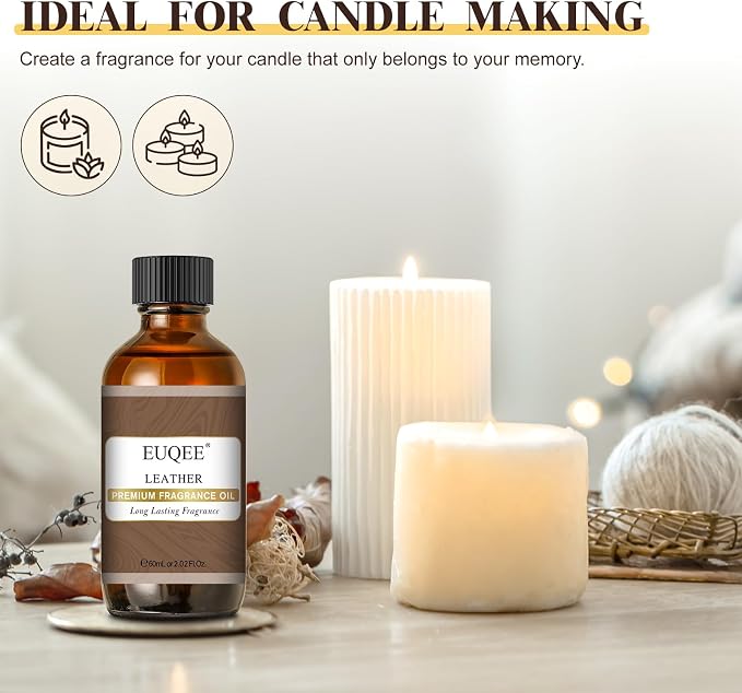 EUQEE Leather Fragrance Oil, 2.02 Fl oz/ 60ml Essential Oils - Image 5