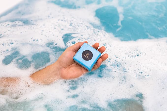 Bath Bombs for Men – 8 Large Block Shape Natural Mens Bath Bombs | Relaxing - Image 6