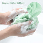 Fu Store Loofah Sponge 60g Shower Loofahs 4 Colors Bath Sponges Mesh Balls - Image 2