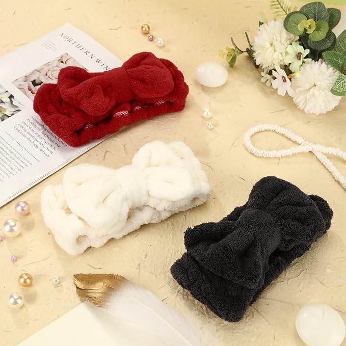 3 Pieces Towel Headbands for Women Makeup Headband for Washing Face Makeup Spa - Image 6