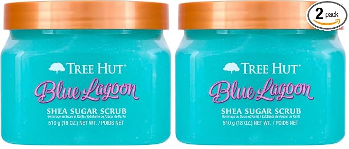 Tree Hut Blue Lagoon Shea Sugar Scrub, Exfoliating, Hydrating & Moisturizing by TreeHut