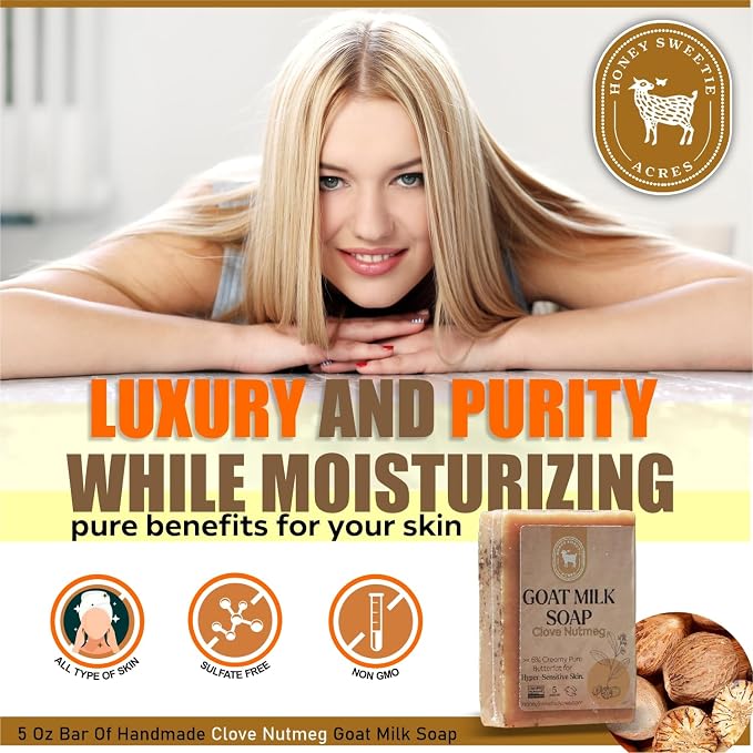 Honey Sweetie Acres Clove Nutmeg Goat Milk Soap - Image 3