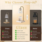 Hong-in Modern Gold and Marble Candle Warmer Lamp - Image 6